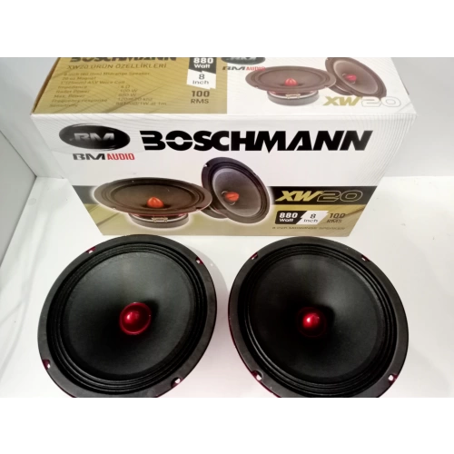 Boschmann 20cm Midrange - 800w 100RMS Kurşun Göbek Midrange Hoparlör 20cm