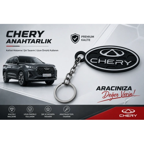 Chery Anahtarlık , Chery Logolu Araç Anahtarlık , Hediyelik Chery Araba Anahtarlığı