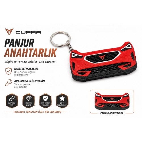 Cupra Anahtarlık , Cupra Panjur Görünümlü Araç Anahtarlık - Cupra Araba Anahtarlığı