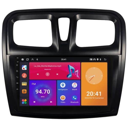 Dacia Sandero Teyp – Dacia Sandero ( 2013 - 2020 ) Oem Android Multimedya – Dacia Sandero Android Double Teyp