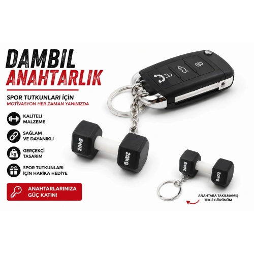 Dambıl Anahtarlık , Dambıl Şeklinde Araç Anahtarlık - Dambıl Araba Anahtarlığı