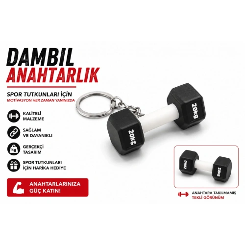 Dambıl Anahtarlık , Dambıl Şeklinde Araç Anahtarlık - Dambıl Araba Anahtarlığı