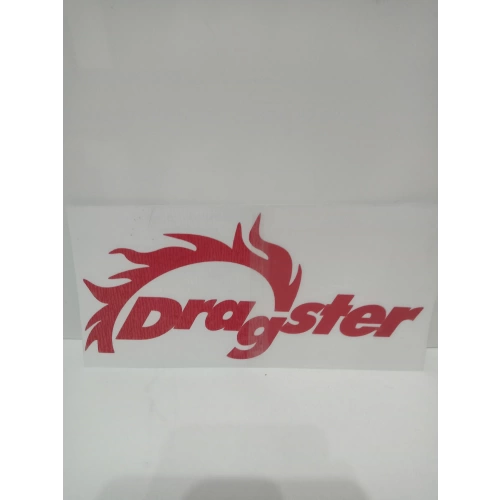 Dragster Sticker - Dragster Araba Camı Sticker - 9cm x 20cm - Dragster Arma Sticker