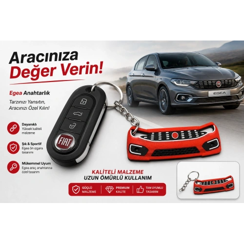 Fiat Egea Anahtarlık , Fiat Egea Panjur Görünümlü Araç Anahtarlık - Fiat Egea Araba Anahtarlığı