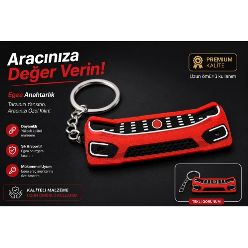 Fiat Egea Anahtarlık , Fiat Egea Panjur Görünümlü Araç Anahtarlık - Fiat Egea Araba Anahtarlığı