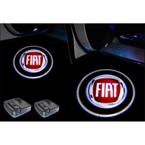 Fiat Kapı Altı Led Logo - Fiat Hayalet Logo Mesafe Sensörlü - Fiat Yeni Nesil , Pilli , Yapıştırmalı Kapı Logo