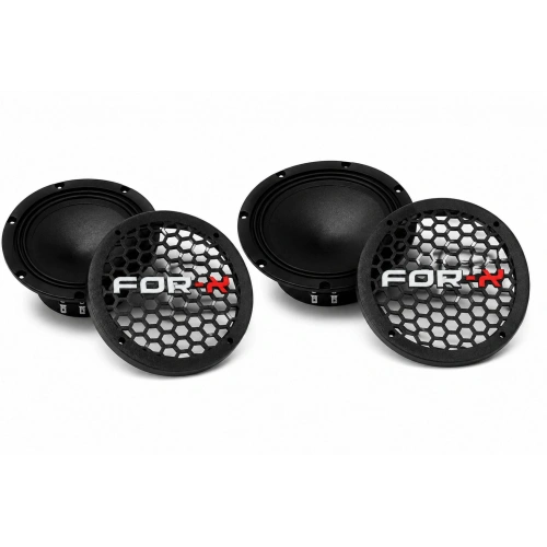 For-x 20cm Hoparlör Kapağı - For-x Logolu Kaliteli Plastik Midrange Hoparlör Kapak 20 cm - 2 Adet