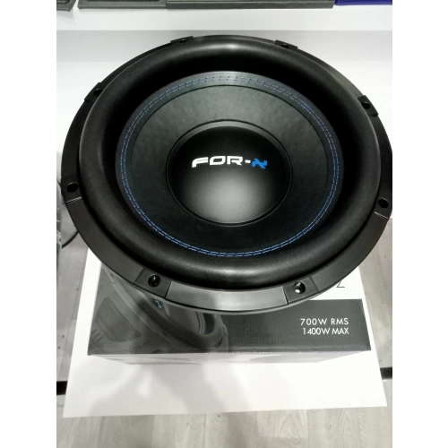 For-x 30cm Kabinli Bass - 1400w 700RMS 4 + 4 Ohm Çift Bobin Subwoofer + Kabin