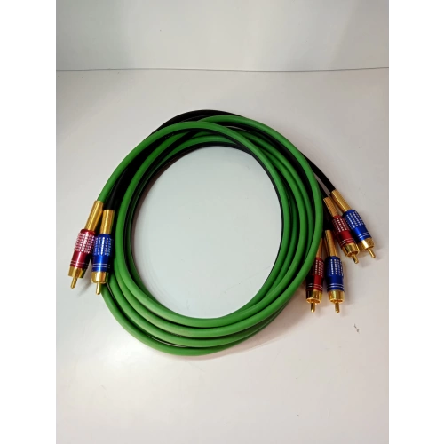 For-x Amfi Rca Kablosu - El Yapımı OFC + %100 Bakır Parazit Yapmaz - 2 Giriş 4 Çıkış Anfi Rca Kablosu - 5 Metre