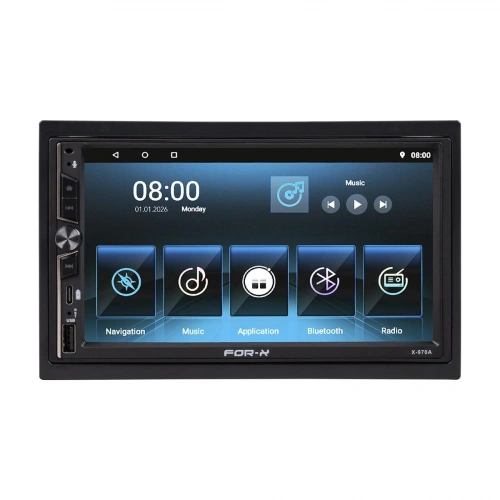 For-x Android Teyp – 7″ 4 Ram 64 Hafıza - Android Double Multimedya – For-x X-970A Universal Double Teyp