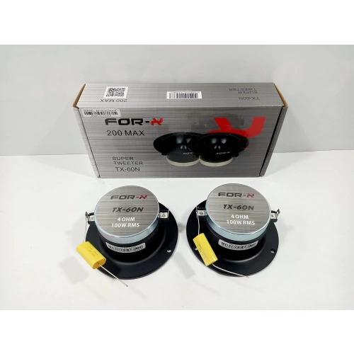 For-x Dome Tweeter - 200w 100RMS Tiz - For-x TX-60N 10cm Dome Tweeter