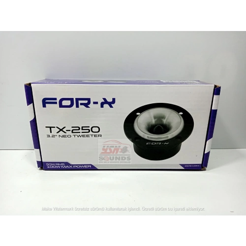 For-x Dome Tweeter 8cm – 100w 50RMS For-x TX-250 8cm Dome Tiz