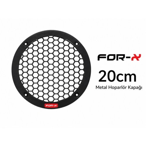 For-x Midrange Kapağı 20cm - For-x 20cm Metal Hoparlör Kapak - 2 Adet