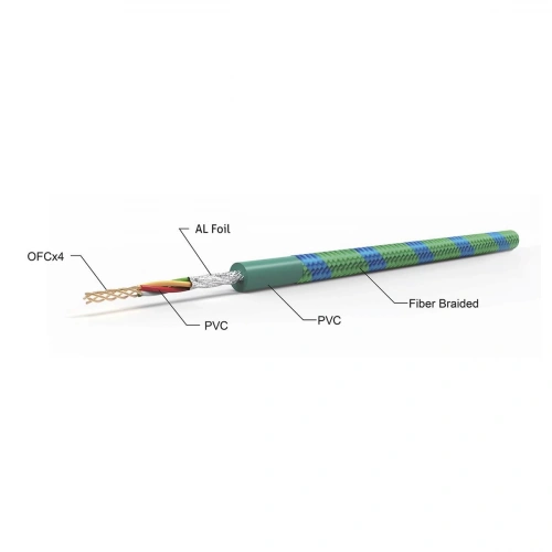 For-x OFC Rca Kablosu 1 Metre – For-x X-1122G-1M Profesyonel %100 Bakır Amfi Rca Kablosu - 1 Metre