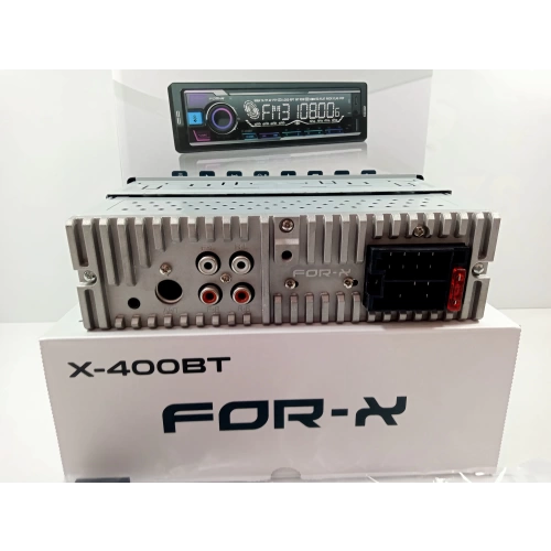 For-x Teyp – For-x Bluetoothlu , USB , Aux ve Radyo Çalar  4x60w Çift Amfi Çıkışlı ve 7 Renk Oto Teyp