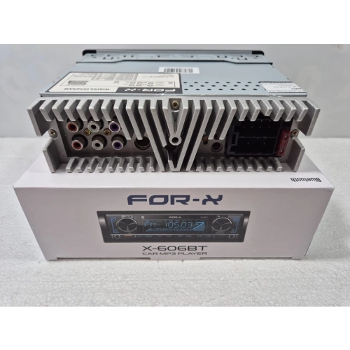 For-x Teyp – For-x X-606BT 4x60w – 3 Amfi Çıkışlı - Bluetoothlu - 7 Renk - Geniş Soğutuculu Tesisat Teybi