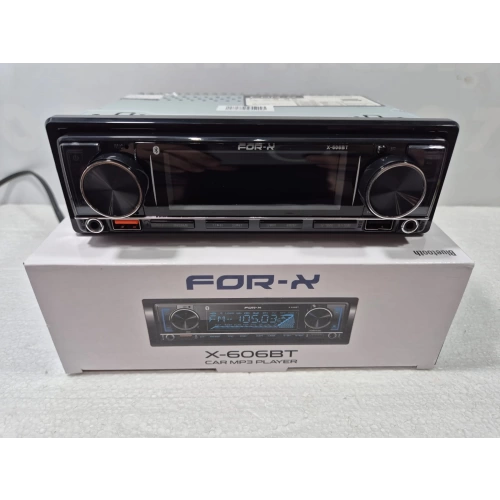 For-x Teyp – For-x X-606BT 4x60w – 3 Amfi Çıkışlı - Bluetoothlu - 7 Renk - Geniş Soğutuculu Tesisat Teybi