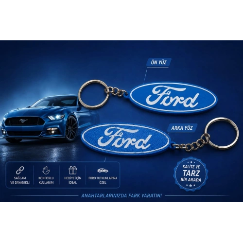 Ford Anahtarlık , Ford Logo Araç Anahtarlık - Ford Çift Yönlü Araba Anahtarlığı