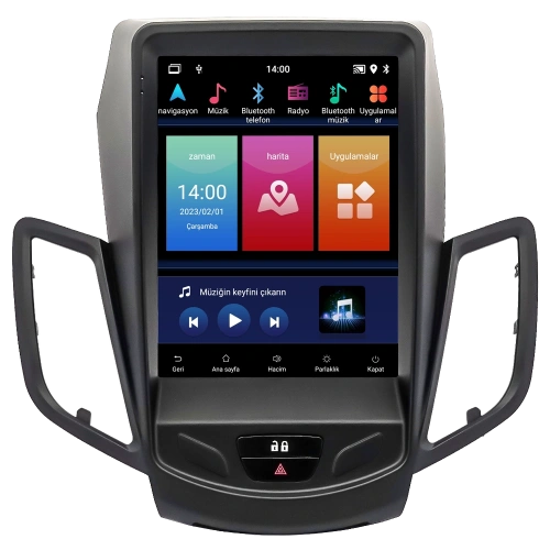 Ford Fiesta Android Tesla Multimedya – Ford Fiesta ( 2009 - 2019 ) Oem Android Teyp – Ford Fiesta Android Double Teyp