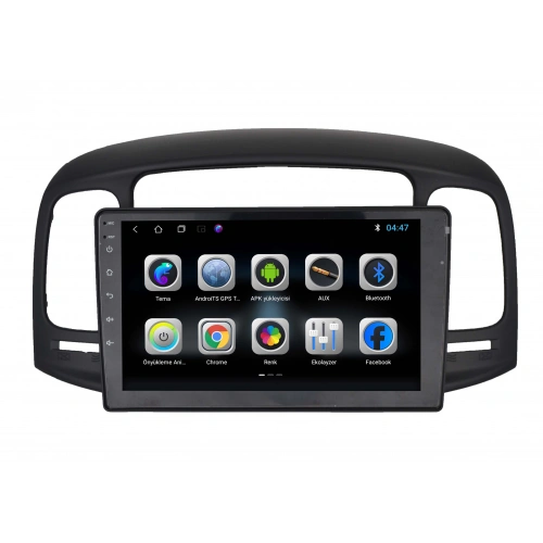 Hyundai Accent Android Teyp – Hyundai Accent ( 2009+ ) Oem Android Multimedya – Hyundai Accent Android Double Teyp