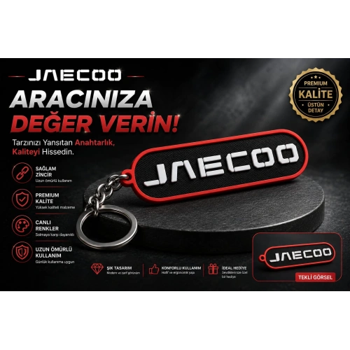 JAECOO Anahtarlık , Jaecoo Logolu Araç Anahtarlık - Jaecoo Araba Anahtarlığı