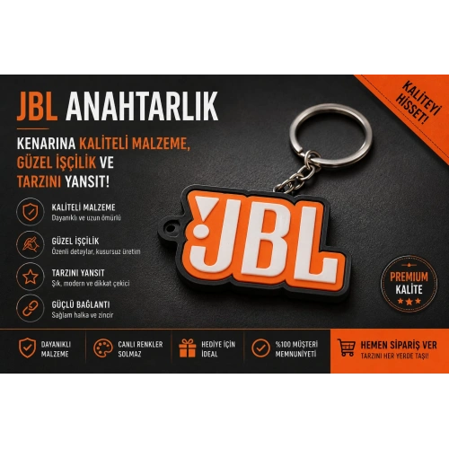 JBL Anahtarlık , JBL Logo Araç Anahtarlık - JBL Araba Anahtarlığı