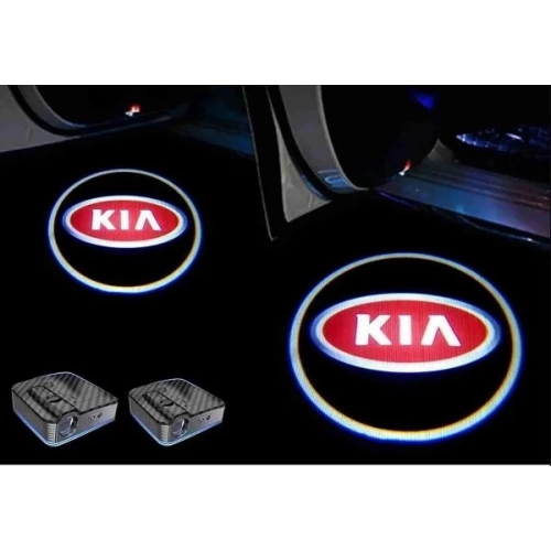 Kia Kapı Altı Led Logo - Kia Hayalet Logo Mesafe Sensörlü - Yeni Nesil , Pilli , Yapıştırmalı Kapı Logo