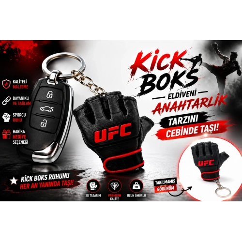 Kick Boks Eldiveni Anahtarlık , Kick Boks Eldiveni Anahtarlık - Kick Boks Eldiveni Araba Anahtarlığı