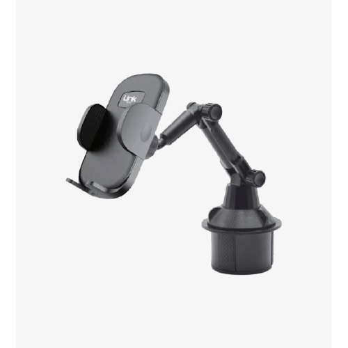 Linktech Araç Telefon Tutacağı - H713 Bardaklık Montajlı Dönebilen Esnek Kol Telefon Tutucu