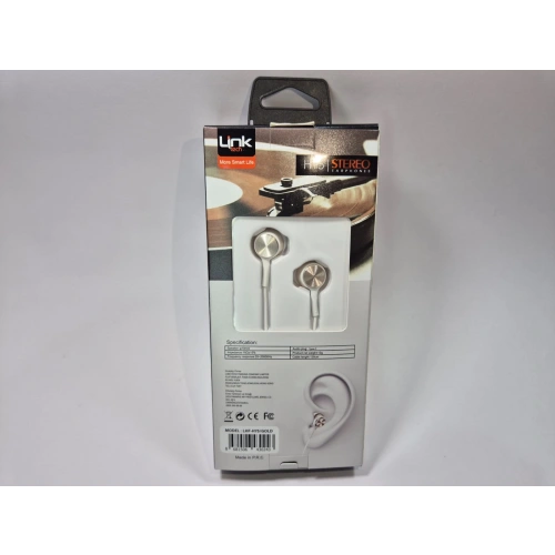 Linktech Ekstra Bass Kablolu Kulaklık , Linktech H75 Gold Type-C Mikrofonlu Metal Kablolu Kulaklık , Premium Type-C Kablolu Kulaklık