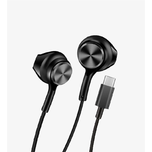 Linktech Ekstra Bass Kablolu Kulaklık , Linktech H75 Siyah Type-C Mikrofonlu Metal Kablolu Kulaklık , Premium Type-C Kablolu Kulaklık