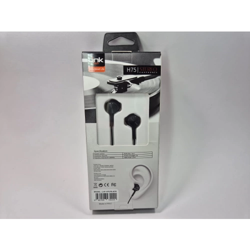 Linktech Ekstra Bass Kablolu Kulaklık , Linktech H75 Siyah Type-C Mikrofonlu Metal Kablolu Kulaklık , Premium Type-C Kablolu Kulaklık
