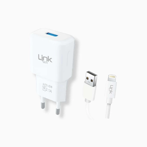 Linktech Lightning Şarj Aleti - iPhone Telefon Şarj Aleti - 10W Lightning Kablolu iPhone Şarj Cihazı