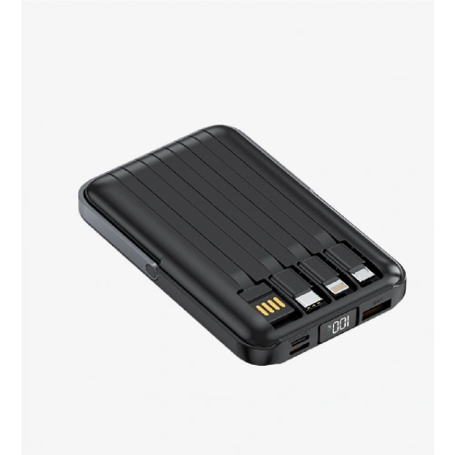 Linktech Powerbank WF27 - 10.000 Mah Çoklu Kablolu ve Kablosuz Hızlı Şarjlı Powerbank - Kaliteli Taşınabilir Şarj Aleti
