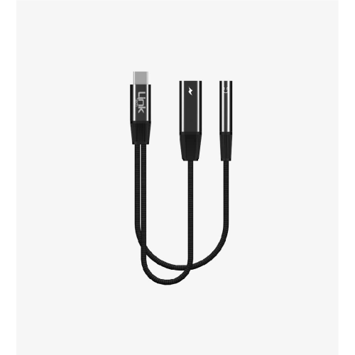Linktech Type C to Type-C ve Aux Dönüştürücü - Linktech A202 Type C Girişi Aux ve Type C Dönüştürücü