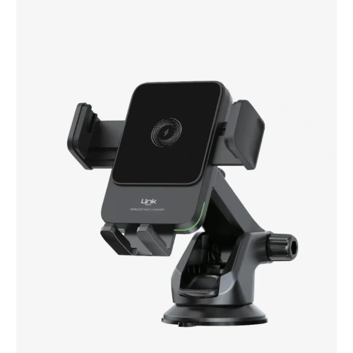 Linktech Wireless Şarj Aleti ve Araç Telefon Tutucu - Havalandırma yada Torpidoda Kullanılabilir Şarjlı Telefon Tutacağı