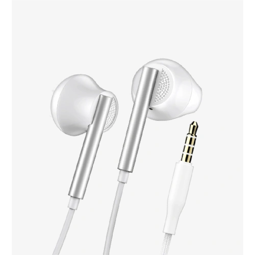 Linktech Yüksek Basslı Kablolu Kulaklık , Linktech H64 Beyaz Mikrofonlu Kablolu Kulak İçi Kulaklık , Aux Kablolu Kulaklık
