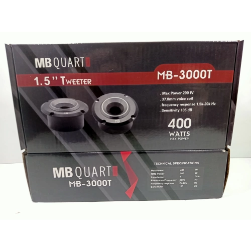 MBQuart Dome Tweeter 10cm – 400w 200RMS MBQuart MB-3000T 10cm Dome Tiz