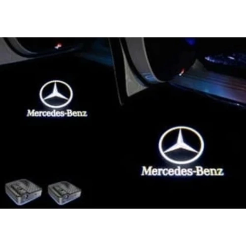 Mercedes Kapı Altı Led Logo - Mercedes Benz Hayalet Logo Mesafe Sensörlü - Mercedes Yeni Nesil , Pilli , Yapıştırmalı Kapı Logo