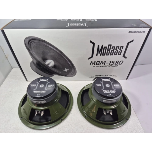Mobass 20cm Midrange – Mobass MBM-1580 300w 150RMS Midrange - Kurşun Göbek Pro Midrange