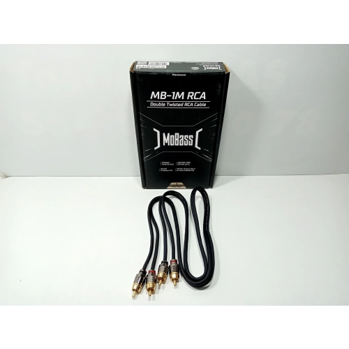 Mobass OFC Rca Kablosu 1 Metre – Mobass MB-1M Profesyonel %100 Bakır Amfi Rca Kablosu - 1 Metre