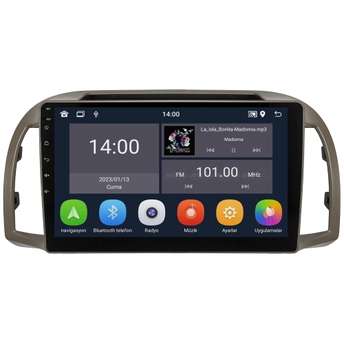Nissan Micra Teyp – Nissan MICRA ( 2002 - 2010 ) Oem Android Multimedya – Nissan Micra Android Double Teyp