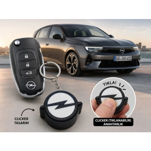 Opel Clicker Anahtarlık , Opel  Logolu Clicker Araç Anahtarlığı - Opel Araba Anahtarlık