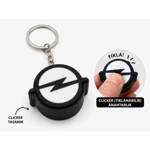 Opel Clicker Anahtarlık , Opel  Logolu Clicker Araç Anahtarlığı - Opel Araba Anahtarlık