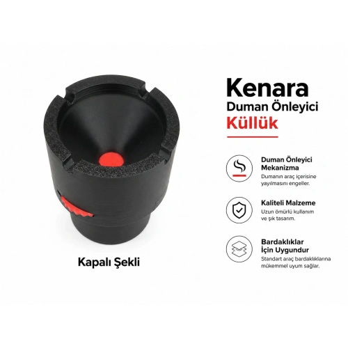Oto Küllük , Bardaklıkta Kullanılan Küllük , Koku Önleyici Araba Küllüğü