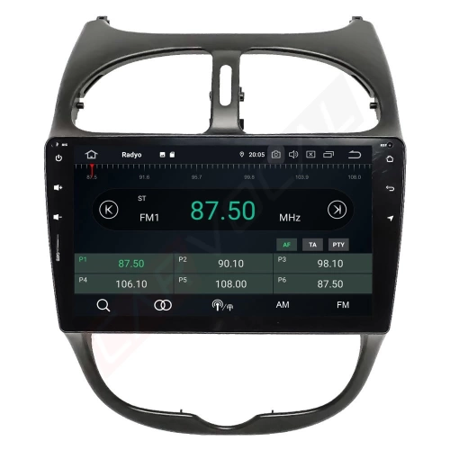 Peugeot 206 Teyp – Peugeot 206 ( 2002 - 2010 ) Oem Android Multimedya – Peugeot 206 Android Double Teyp