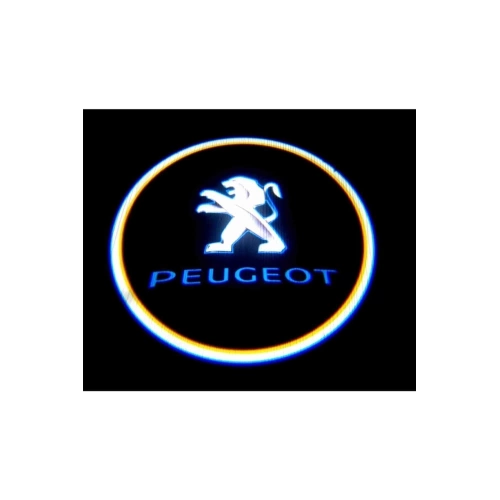 Peugeot Kapı Altı Led Logo - Peugeot Hayalet Logo Mesafe Sensörlü - Yeni Nesil , Pilli , Yapıştırmalı Kapı Logo