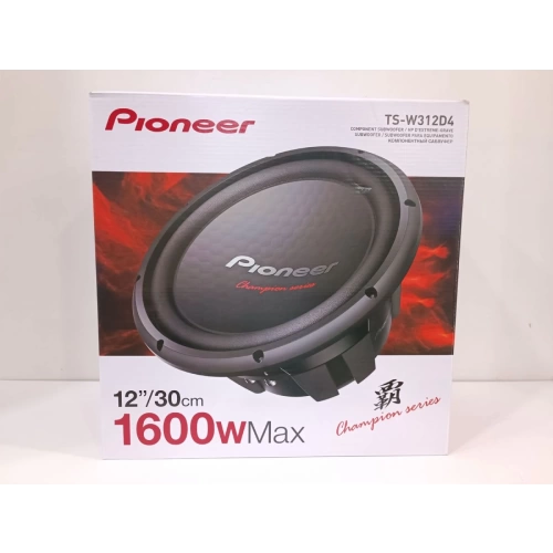 Pioneer 30cm Bass - Pioneer TS-W312D4 1600w 500RMS Çift Bobin Subwoofer 30cm