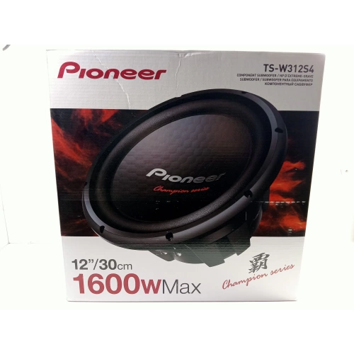 Pioneer 30cm Bass - Pioneer TS-W312S4 1600w 500RMS Subwoofer 30cm