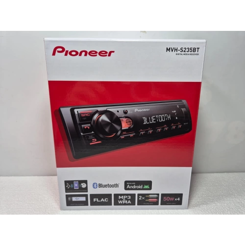 Pioneer Teyp – MVH-S235BT – Çift Amfi Çıkışlı , Bluetooth , USB , Aux ve Ekstra Basslı Oto Teyp